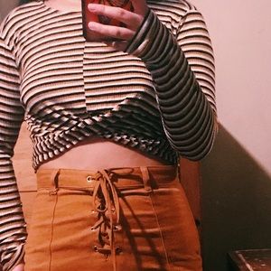 Long sleve crop top
